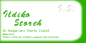 ildiko storch business card